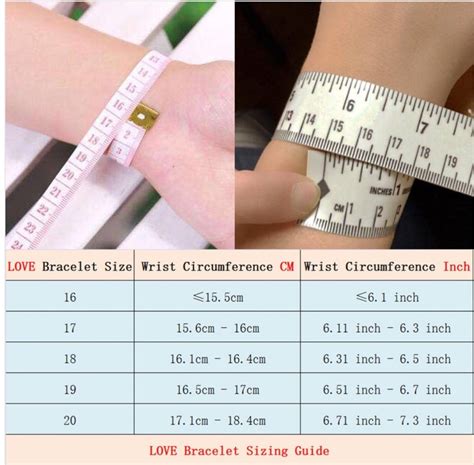 cartier love bracelet size 20